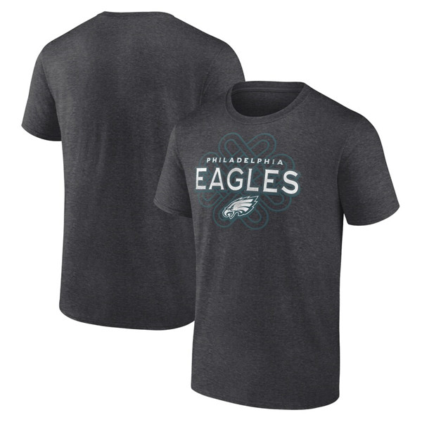 Men's Philadelphia Eagles Charcoal Celtic Knot T-Shirt Men's Philadelphia Eagles Charcoal Celtic Knot T-Shirt